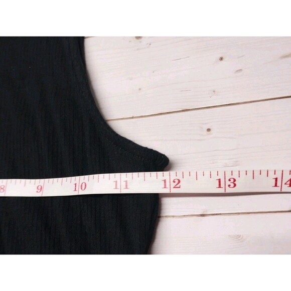 Cape Juby Tank Top Womens Junior Size Small Fitted Mock Neck Ribbed Work Y2K 90s - Picture 6 of 8